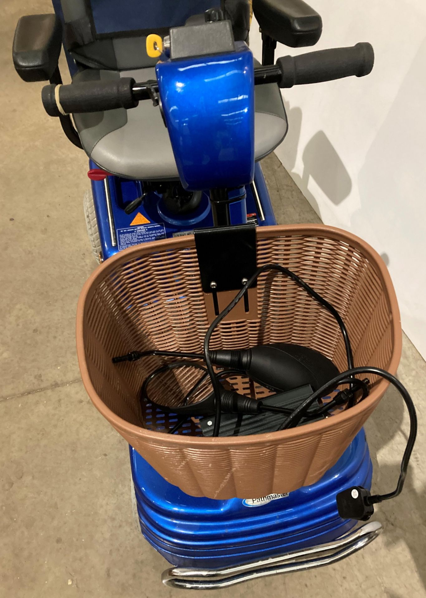 PATHMASTER MOBILITY SCOOTER in blue, complete with key, charger, - Image 3 of 5