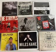 Ten assorted signed CDs including Miles Kane, All The Young, Jake Bugg, The Rifles,