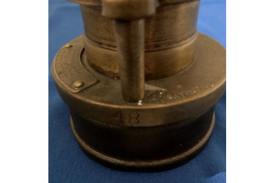 A Type HCP Patterson No 48 brass and metal miners lamp, - Image 2 of 4