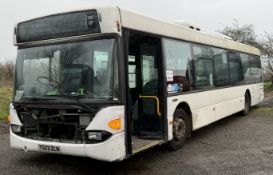 SCANIA OMNICITY SINGLE DECK BUS - Advised 42 seats + 31 standees - Auto - Diesel - White On the