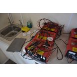 3 x Maypole battery chargers