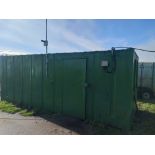 Staff Container c/w sink unit and separate store