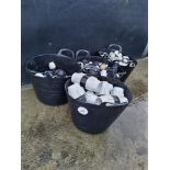 4 x Bucket plastic pipe fittings