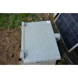 Solar Energisers - comprises heavy duty galvanised case c/w solar panel,