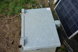 Solar Energisers - comprises heavy duty galvanised case c/w solar panel,