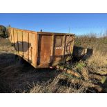 Augerveyor single axle dump trailer in need of repair