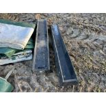 2 x plastic sheep troughs