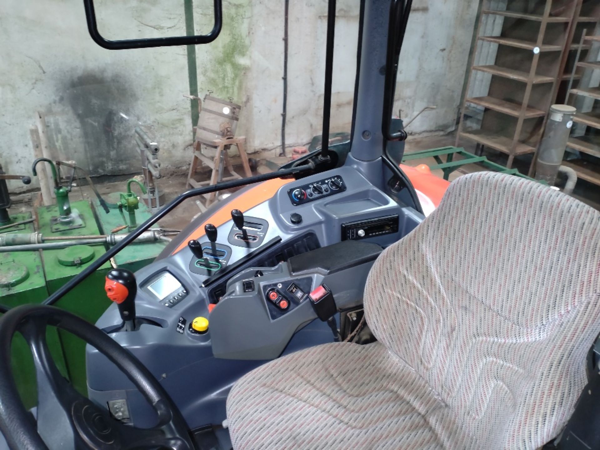 2015 Kubota M110GX 4 wd tractor, reg FJ64 EHO, 1571 hours, 340/85 R 38 rear wheels and tyres, - Image 13 of 15