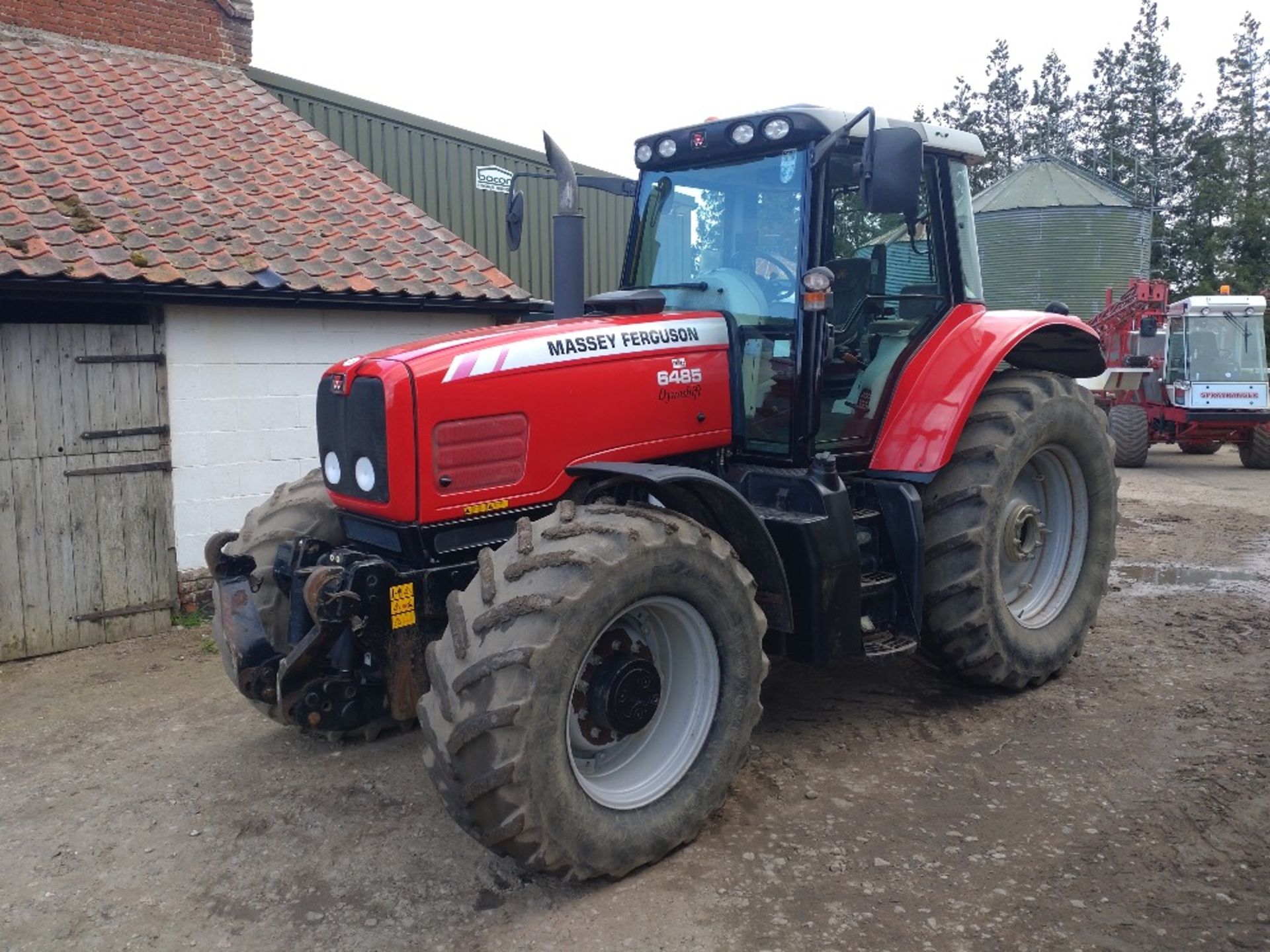 2004 Massey Ferguson 6485 Dynashift 4wd tractor, reg AU04 HUK,