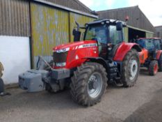 2012 Massey Ferguson 7624 Dynashift 4wd tractor, 2673 hours, 650/65 R 42 rear wheels and tyres,