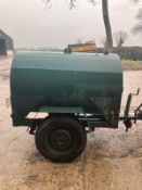 1000 Litre single skin fuel bowser with electric pump