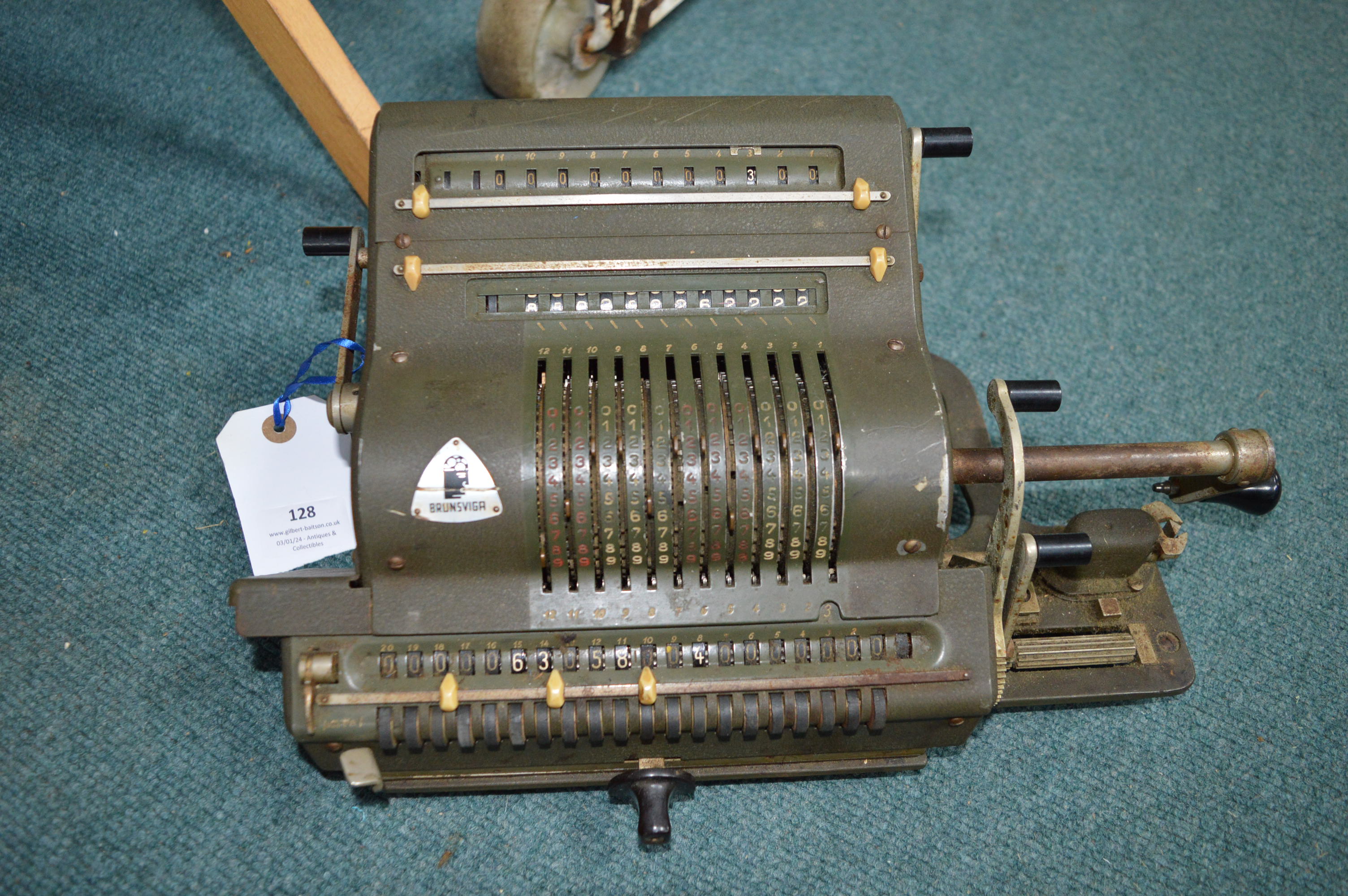 Brunsviga 1950 mechanical Calculator