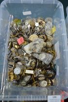 Assorted Wristwatch Movements and Parts