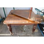 Distressed Victorian Mahogany Extending Dining Table for Restoration