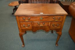 Georgian Mahogany Side Table with Four Drawers on