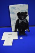 Steiff Black Petsy 32” Teddy Bear with Certificates and Packaging