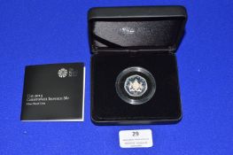 2013 Royal Mint Christopher Ironside 50p Silver Proof Coin 8g