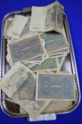 ~100 German Banknotes from 1919 plus Russian Notes from 1910