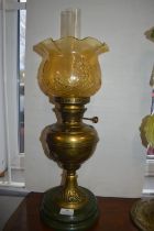 Victorian Brass Oil Lamp