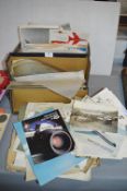 Two Box Files of Vintage Aviation Plans and Documents from British Aerospace, etc.