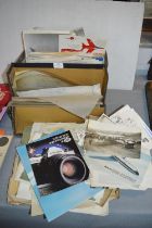 Two Box Files of Vintage Aviation Plans and Documents from British Aerospace, etc.