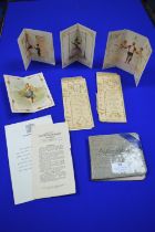 Autograph Album plus Edwardian and Naughty Christmas Cards etc.