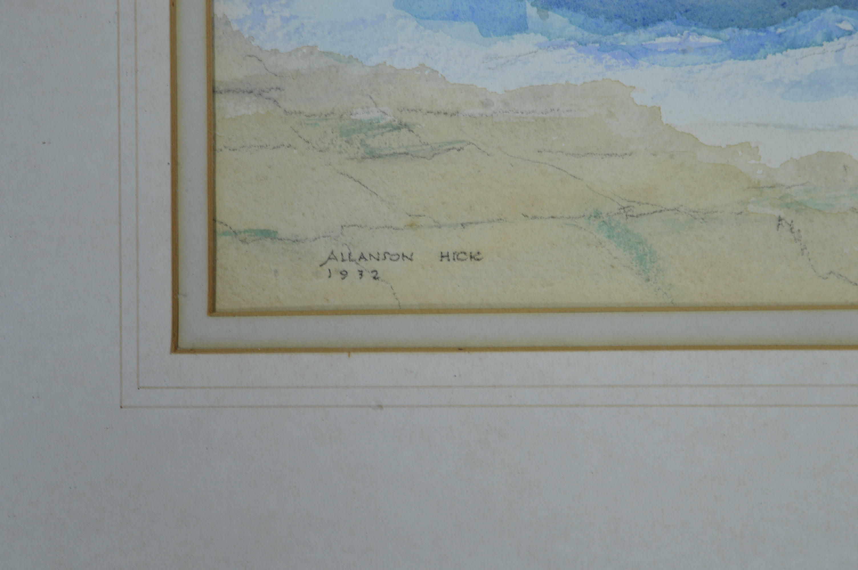 Allanson Hick 1962 Original Watercolour of the For - Image 2 of 2