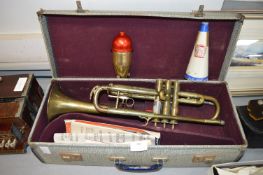 Boosey & Hawks Trumpet with Case and Two Mutes