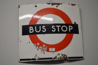 Enamel Bus Stop Sign