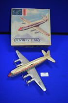 Viscount V701 Tinplate British Airways Passenger Plane with Manual Propellors