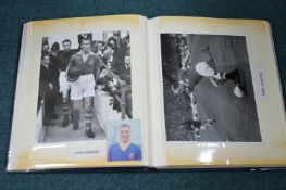 Album of Signed Football Photographs Including Bobby Charleton, etc.