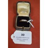 Five Stone Diamond 18ct Gold Eternity Ring Size: R ~2.6g