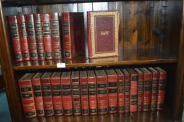 25 Leather Bound Volumes of the Major Work of Sir Winston Churchill