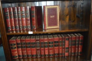 25 Leather Bound Volumes of the Major Work of Sir Winston Churchill