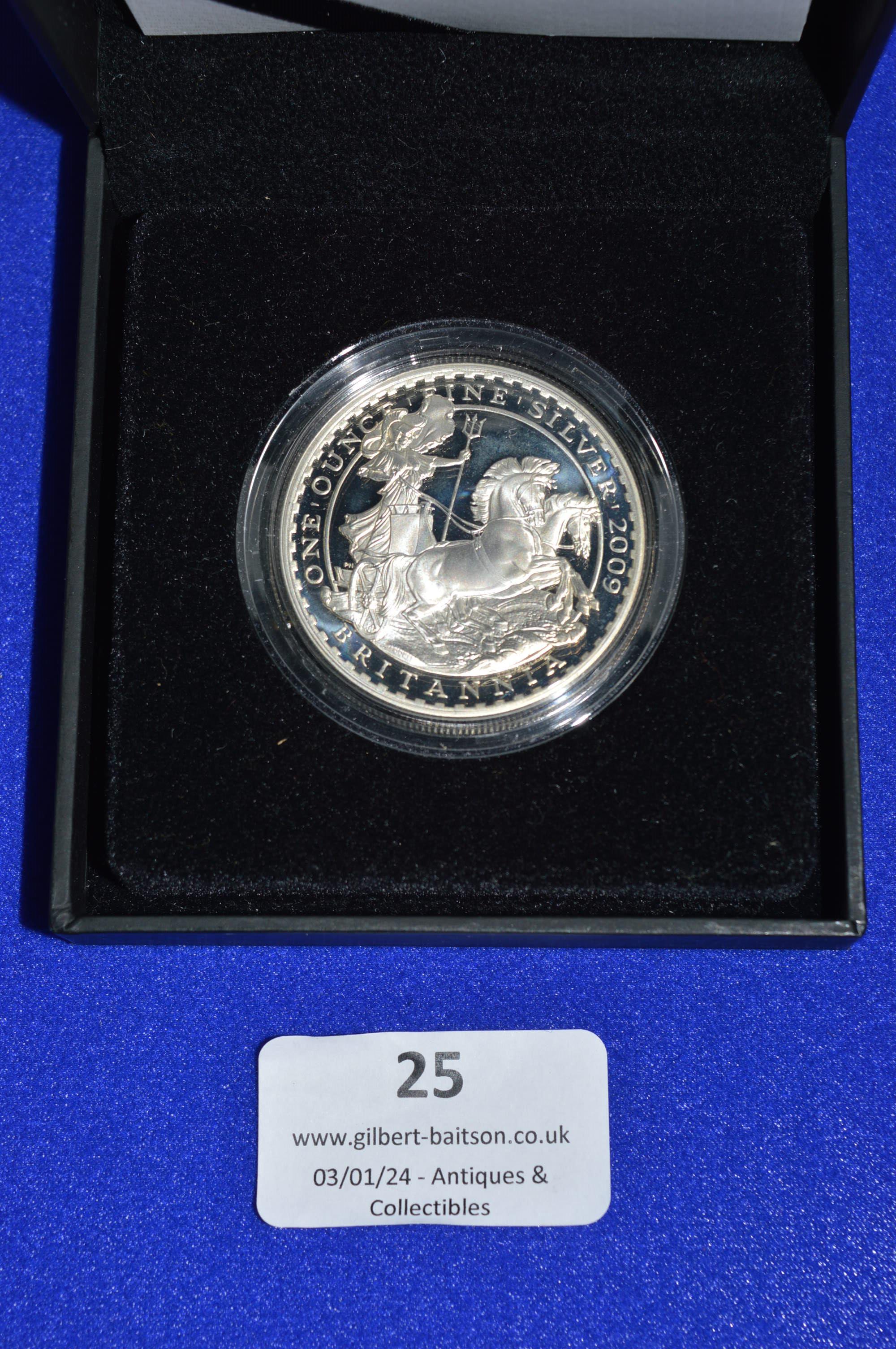 2009 Britannia £2 Silver Proof Coin 1oz - Image 2 of 2