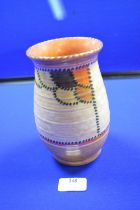 Charlotte Rhead Crown Ducal Stitch Pattern Vase (unsigned)