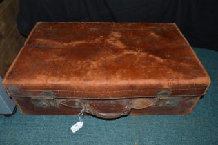 Vintage Leather Suitcase