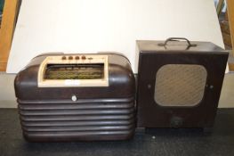 Bush Bakelite Radio, and Centurion baby Cabinet Speaker