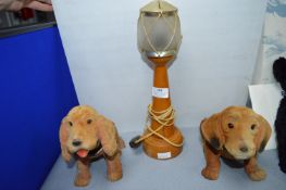 Two Nodding Dogs and a Lighthouse Lamp