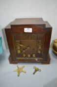 1930’s Oak Cased Mantel Clock
