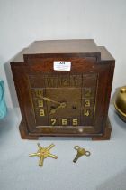 1930’s Oak Cased Mantel Clock