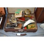 Small Vintage Case Containing Collectible Items