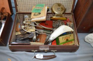 Small Vintage Case Containing Collectible Items