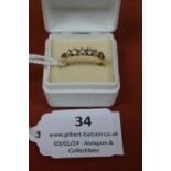 9ct Gold Ring Size: P ~2.3g