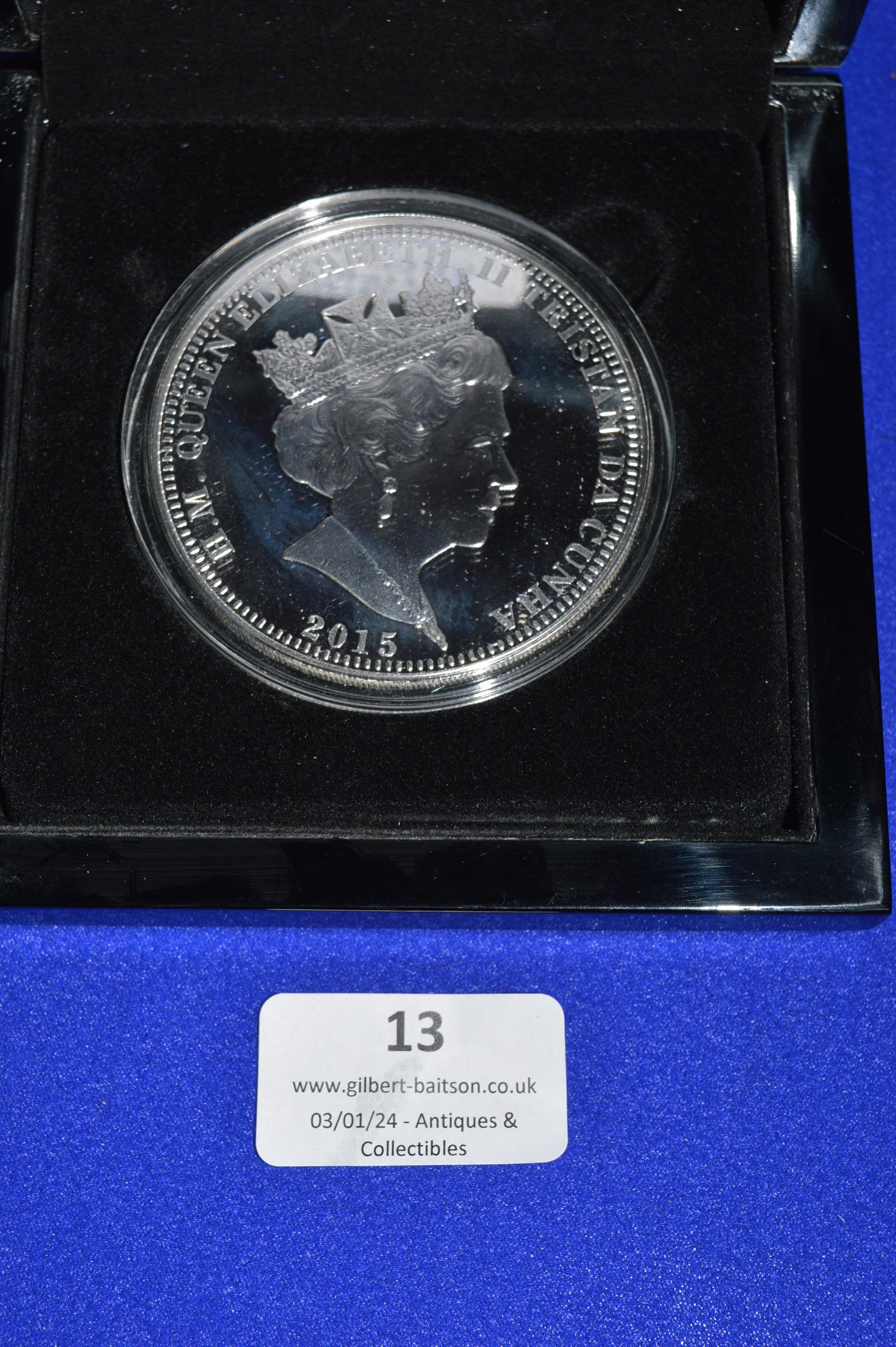 Five Portraits of Her Majesty £5 Silver 5oz Proof Coin 2015 - Image 2 of 2