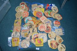 Collection of Vintage Beer Mats Including Guinness, etc.