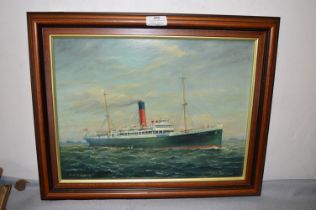 Original Max Parsons Oil on Board Study of SS Orlando