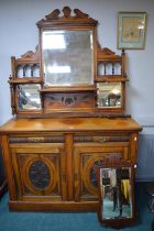 Victorian Mahogany Mirrored Back Sideboard plus Mi