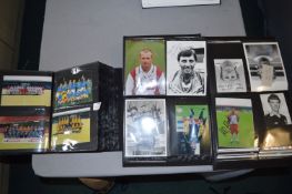 Three Albums of Signed Football Photographs