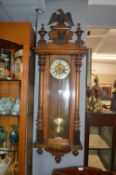 Vienna Wall Clock with Enamel and Brass Face